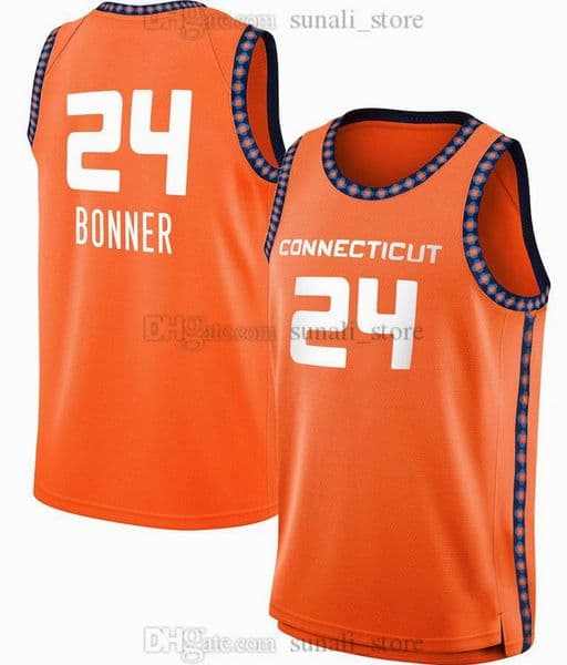 Stitched 2024 Connecticut Sun Women Basketball Jerseys 24 DeWanna Bonner 21 DiJonai Carrington 42 Brionna Jones 25 Alyssa Thomas 2