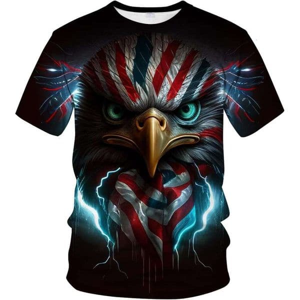 T shirt Mens T shirt for Men Summer Short Sleeve Tees Tops Patriot Theme Eagle Graphic Shirt shirts tshirt graphic tee Casual tops summer clothes Short sleeve