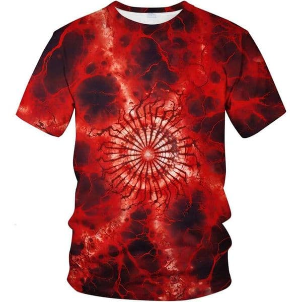 Mens T shirt Men Gothic 3D Tie-Dye Graphic Shirt Mysterious Future Pattern Short Tee Top shirts tshirt graphic tee Casual tops summer clothes Free shipping
