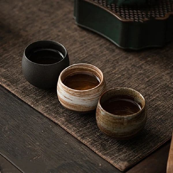 Handmade ceramic tea cups bowls espresso coffee afternoon wholesale 1Pc 240805