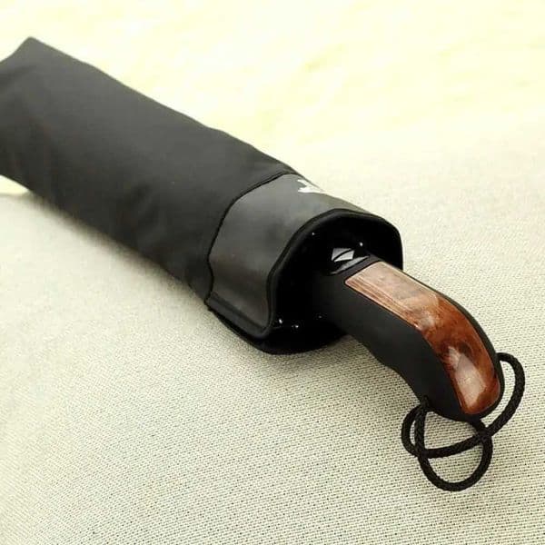 Robust Windproof 10-Rib Automatic Advertising Umbrella Black Business Umbrella 10-Rib Wholesale PriceXJ240806