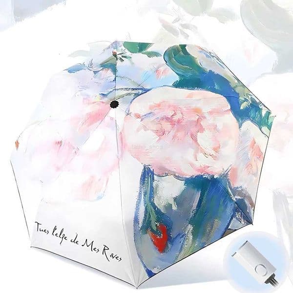 Portable Sun Umbrella Sunny and Rainy Umbrella Mini Pocket Cute Color Folding Umbrella Black Rubber UV Protection SunshadeXJ240806