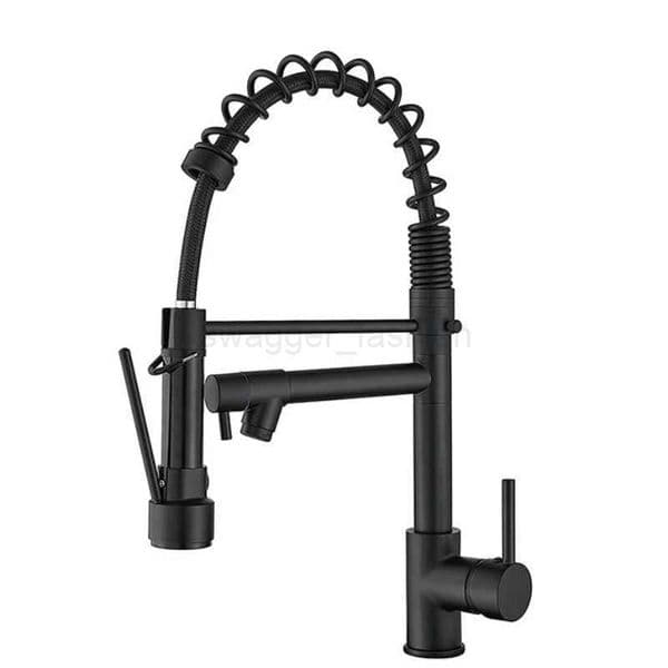 Rotatable Double-outlet Universal Anti-splash Faucet Spring Kitchen Sink Cold Hot Water for Dishwashing Vegetable Washing TH9415XJ240806