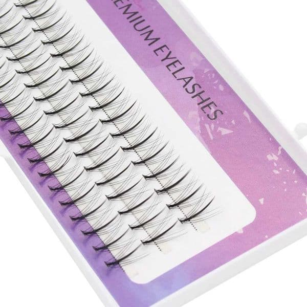 Moonlily Professional Makeup 60 Clusters Personal Eyelash Extension Single tuft of M Sand Lash Soft Grafting False EyelashesM240806