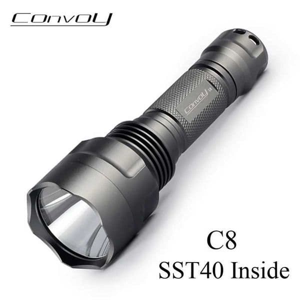Convoy Flashligh C8 with SST40 Linterna Led Flash Torch High Powerful Fishing Lamp 18650 Tactical Latarka Camping Work Light Y240731