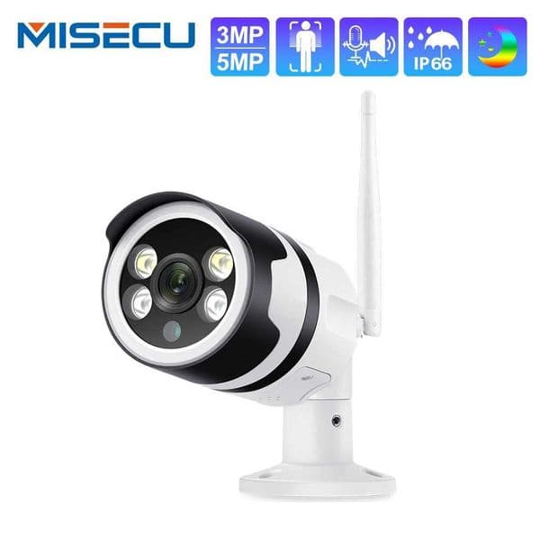 MISECU 3MP 5MP Wireless AI IP Camera Two-way Audio Outdoor Color Night Motion Detect Record Surveillance Securrty Camera WIFIM240806