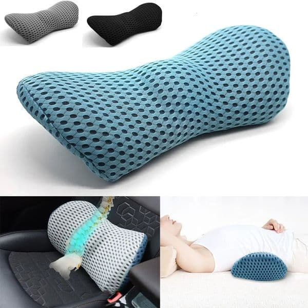 Breathable Memory Cushion Interior Accessories Bed Sleeping Pillow Car Seat Waist Pillow Lumbar Support Pillow Foam Car Cushion 240806