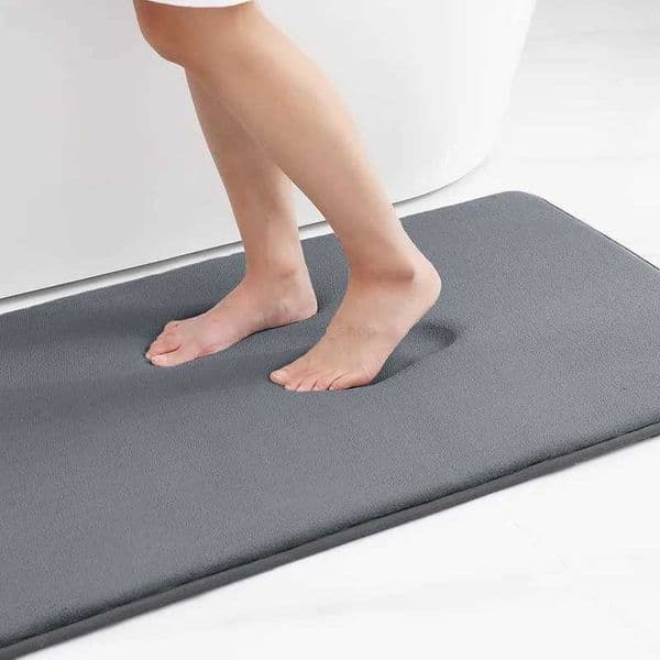 Foot Mat Pure Color Thickened Memory Foam Flannel Carpet Rugs Baths Floor Bathroom Door Mat Absorbent mat Toilet Non-Slip MatsXJ240807