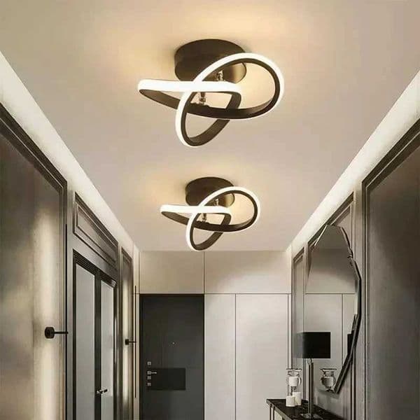 Modern LED Ceiling Light Three Colors Lamp 220V Indoor Design Ceiling Lamp Fixtures Hallway Balcony Aisle Office Lustre Y240802