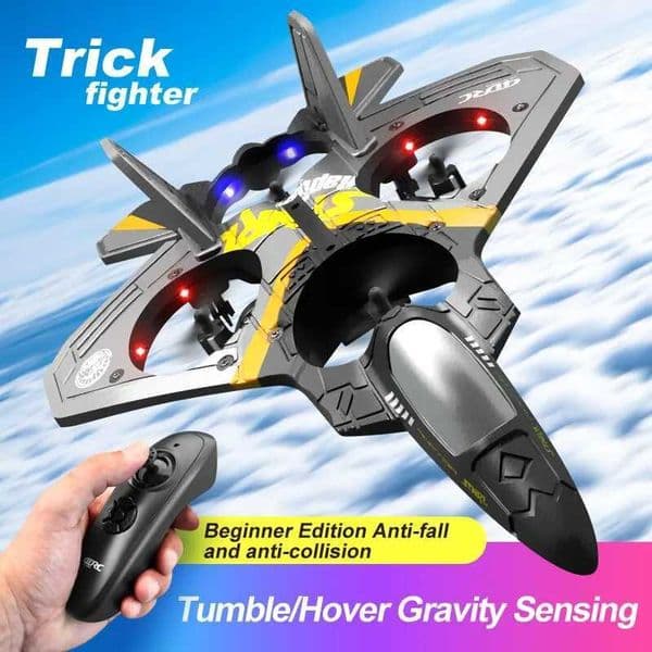 V17 RC Remote Control Airplane 2.4G Remote Control Fighter Hobby Plane Glider Airplane EPP Foam Toys RC Drone Kids GiftM240807