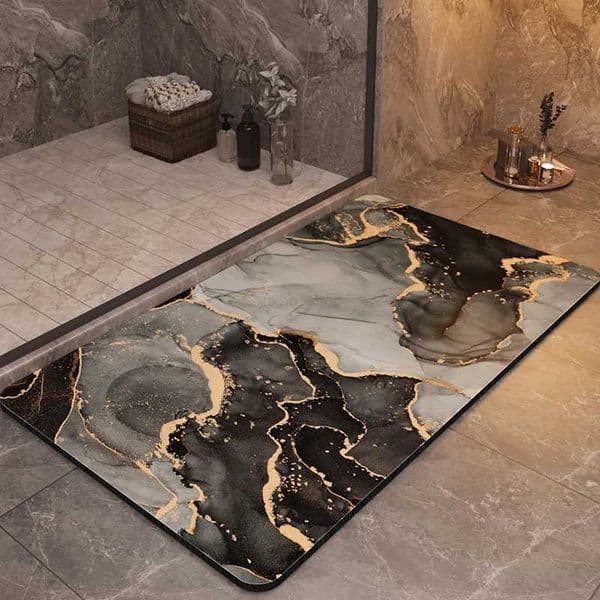 Super Absorbent Stone Bath Mats Outside The Shower Bathroom Carpet Quick Dry Floor Foot Mat Toilet Rug Doormat WashableXJ240807