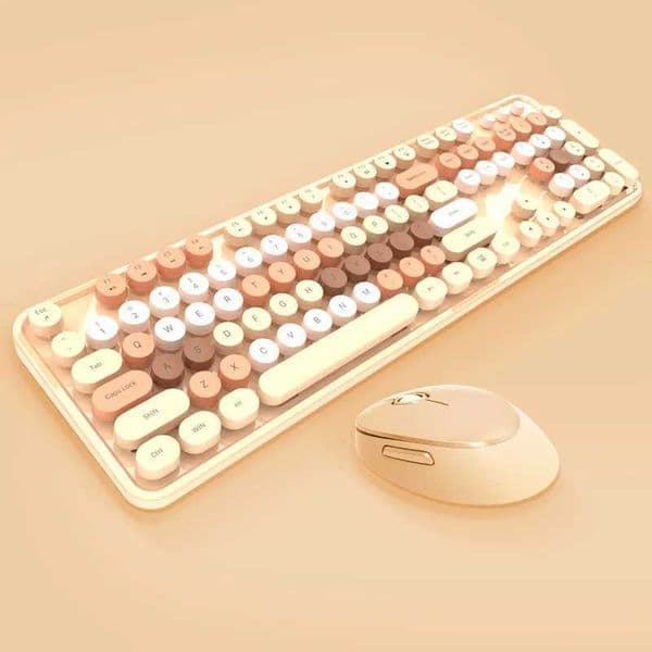 Wireless Mechanical Keyboard and Mouse Set For PC Desktop Laptop 104 Keys Wireless Keyboard For Windows Gaming Keypad For WorkM240715