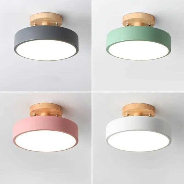 Creative Led Wood Art Ceiling Lamp Bedroom Living Room Corridor Ceiling Light LED Restaurant Lamps AC220V Decorative Fixtures Y240802