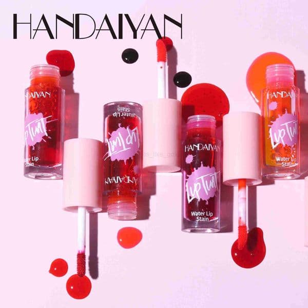 HANDAIYAN 6-color lip color dyeing cheek color moisturizing liquid lipstick durable waterproof high pigment high gloss W240807