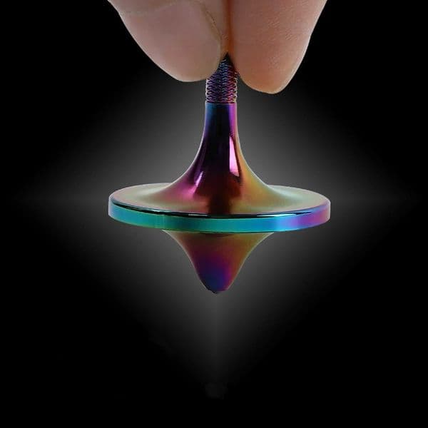 Novelty Spinning Tops Metal Alloy Gyro Silver Steel Spin Forever Mini Desk Table Fun Spinner Toy Game Gifts For Children Adult Y240803