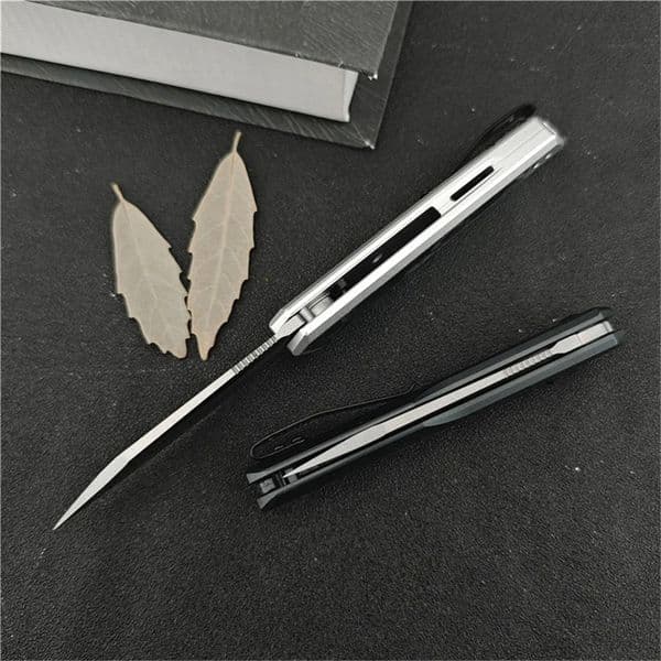 KS 7050 Launch 20 Assistd Folding Knif D2 Two-Ton Rvrs Tanto Blad Clar Anodizd Aluminum Handls with Carbon Fibr Inlays Portabl Tactical Outdoor 88