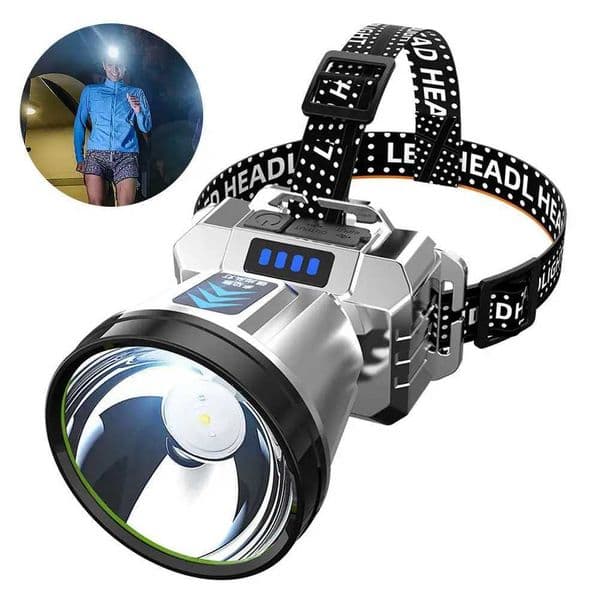 Motion Sensor Headlamp Flashlight USB Rechargeable Waterproof Camping Head Lamp Running Fishing HeadlightCL240807