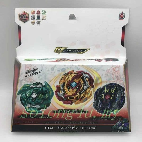 GT B-149 Spinning Tops Triple Booster Set Lord Spriggan Dread Bahamut Slash Dragon Y240803