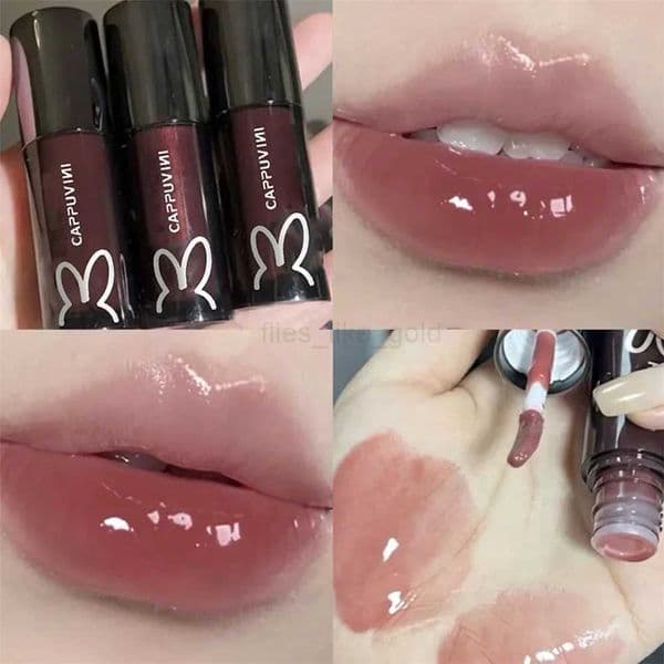 Cappuvini Sparkling Diamond Lips Gloss Moisturizing Lips Glacier Long lasting Nourishing Lips Full Lips Coloring Lips Oil Makeup W240807