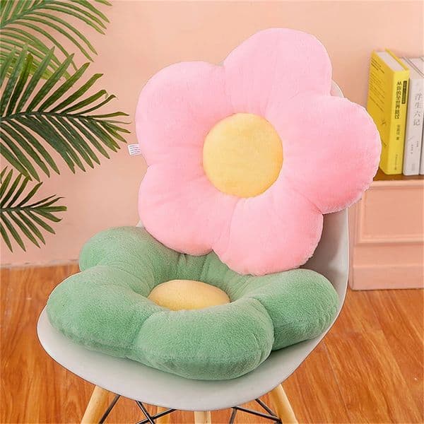 Cushion Flower Circular Shape Cloth With Soft Nap Office Classroom Chair Cushion Couch Pillow Bedroom Floor Winter Thick 240806