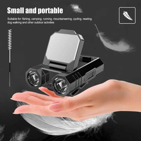 Sensor Cap Light LED Hat Clip on Light Headlamp COB LED Type-C Rechargeable Headlghts for Camping Fishing Emergency FlashlightCL240807