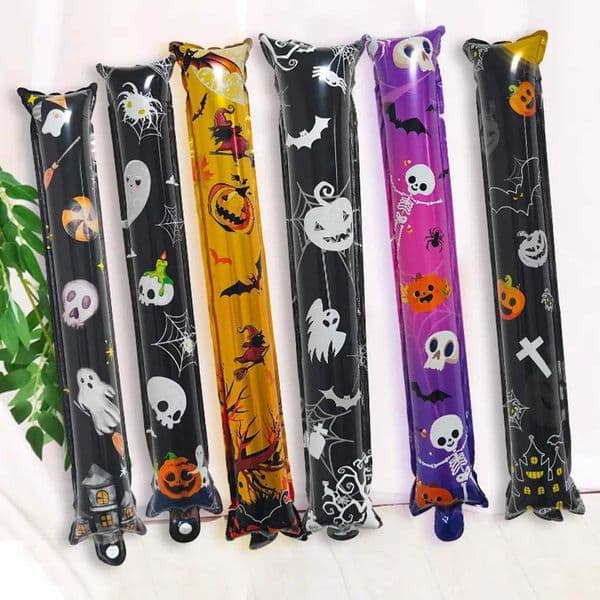 Halloween Handheld Strike Stick Balloon Ghost Festival Party Supplies Pumpkin Monster Aluminum Film Balloon Happy Halloween Day Y240807