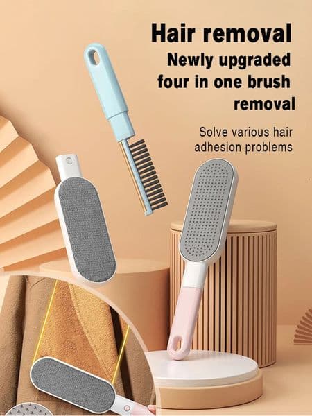 4in1 hair r Lint roller brush clothes adhesive cleaning fur pet tool 240808
