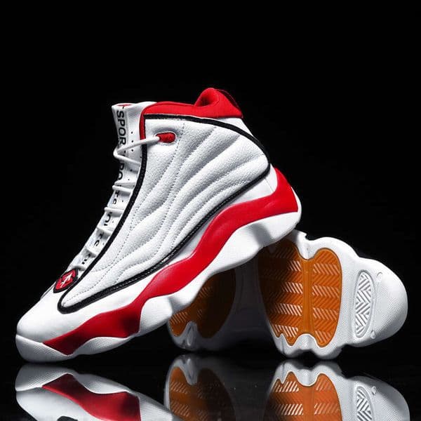 Men's Non Slip Indoor Basketball Shoes Original Durable Athletic Training Shoes with Anti Slip Outsole Breathable Comfort Performance Sneakers Size 45