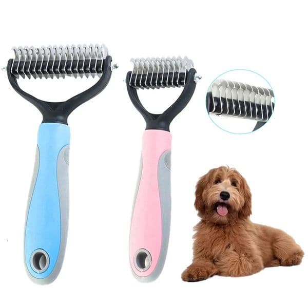Dogs cats hair removal brushes double-sided hair removal combs puppy grooming tools pet underwear trimmers pet accessories 240807