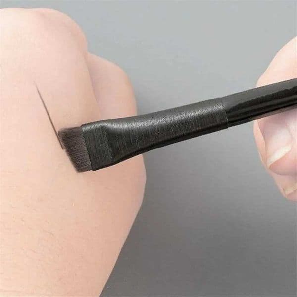 1pcs Professional Black Eyebrow Inclined Flat Angled Brush Makeup Tool Wooden Pole Eyeliner Eyeshadow Eye Brow Women Cosmetic Y240807