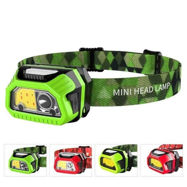 LED Headlamp Flashlights COB LED Super Bright Head Lamps with Red Lights and 5 Modes IPX6 Waterproof for Adults and KidsCL240807