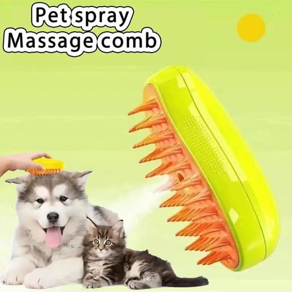 Pet Comb Cat Dog Brush one Button spray Spray Cat Brush Dog Anti Fly Hair Massage Pet Grooming Removing Tangled and Loose Hair 240807