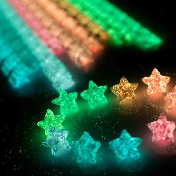 210 Sheets Luminous Origami Stars Paper 10 Colors Strips Lucky Star Decor Folding Paper Craft Paper DIY Arts Crafting Supplies Y240807