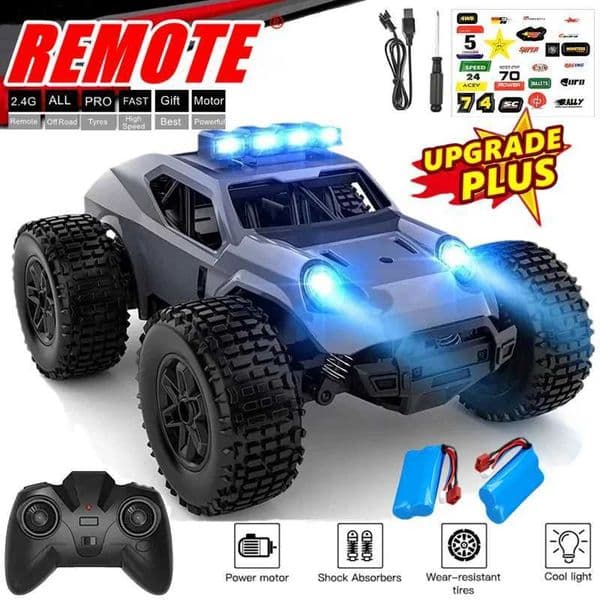 Childrens remote control car radio RC truck 2WD all terrain vehicle RTR off-road 20KM/H high-speed drift toy CL240902