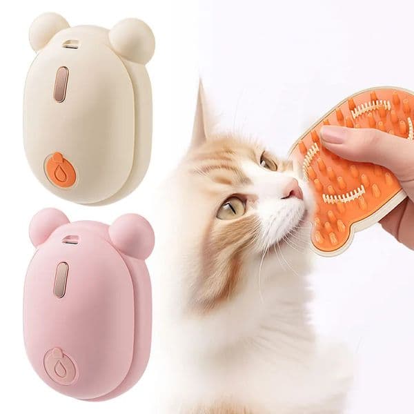 3-in-1 dog hair brush cat hair brush electric pet cleaning brush steam spray brush massage hair removal comb anti fly brush 240807