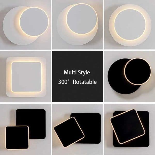 Modern minimalist Nordic wall lamps are rotatable and suitable for bedrooms dining rooms stairwells indoor wall lamps and lighting fixtures B240808