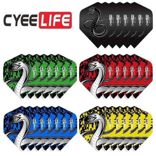 2026 New Cyeelife 30Pcs Cool Standard Dart Flights Darts Flight Dardos Feather Outdoor Wing Tail Mixed Pattern Y240807 Designer