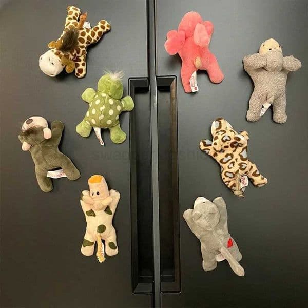 1Pc Cartoon Cute Soft Plush Panda Animal Fridge Strong Magnet Refrigerator Sticker Home Decor Souvenir Kitchen AccessoriesXJ240809