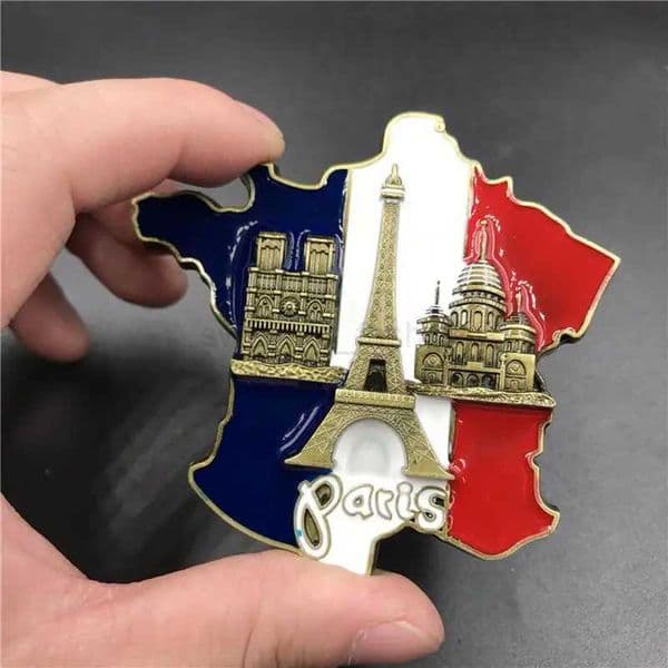 Metal Magnetic Fridge MagnetsTourism World Lconic Buildings By Country SouvenirsRefrigerator Magnet StickersHome DecorationsXJ240809