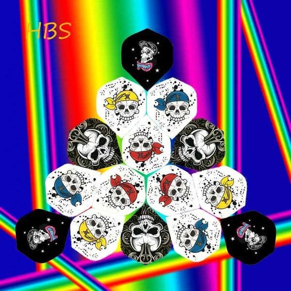sand table Toy Water Gun 15Pcs Standard Flights Classic Smile Skull Series Of High Quality Replaceable Dart Accessories Beach