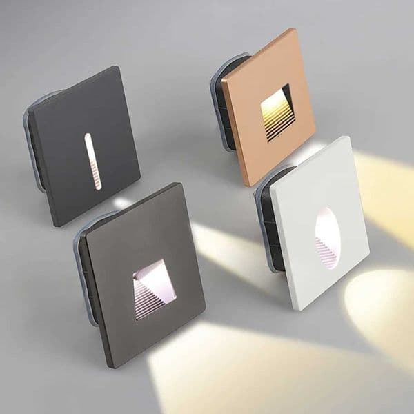 85-265V 3W Stair Corridor Intelligent Indoor Automatic Waterproof Stair Wall Light Suitable for Home Hotel Motion Sensor LED Step Light B240808