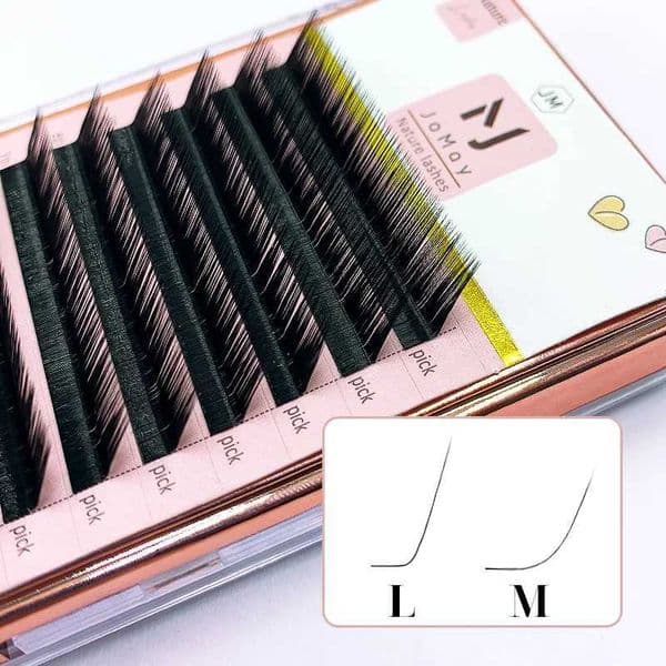 L Curl Lash Extension 8-16mm Mix Matte Mink Eyelashes Extension Individual Eyelashes M Curl Makeup False LashesM240806
