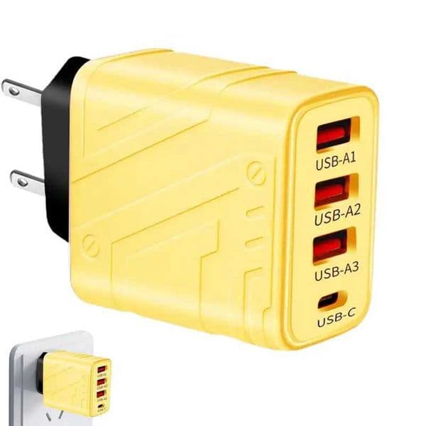 USB Fast Charging Block Wall Charger Multiport USB Charger Cube Fast Charge Block 40W USB Type C Phone Charger For Home TravelM240809