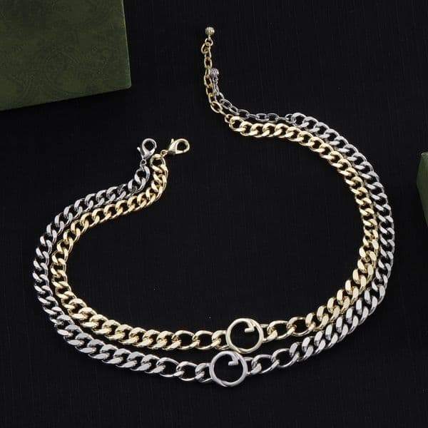 18K Gold Silver pendant Necklace for men Designer Necklace G Jewelry Necklace Gift