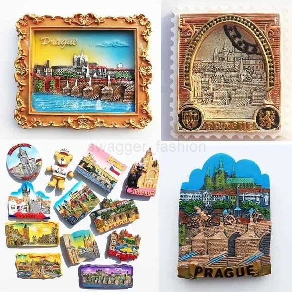 Czech Republic Fridge Magnets Prague Landmark Building Tourist Souvenir Magnetic Refrigerator Sticker Collection Home Decor GiftXJ240809