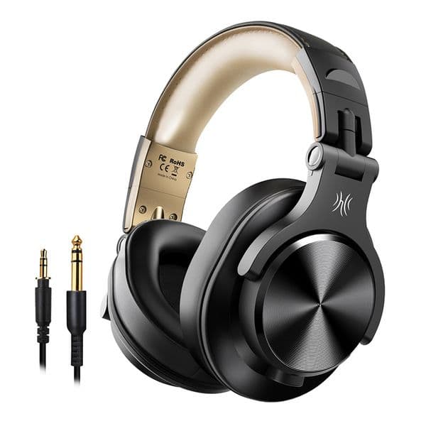Pro 10 Wired Studio Headphones Stereo Professional DJ Headphone With Mic Metal Music Over Ear Monitor Earphones Bass Headsets Jack Plug Apple Mobile Phone Headphone