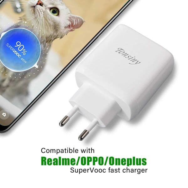 For realme chargerSuperVooc charger for OPPO Reno10Warp plug usb for OnePlus 11Super Dart adapter for Realme GT 5 11 10 C53M240809