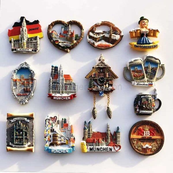 Germany Munchen 3D Fridge Magnets Tourism Souvenir Refrigerator Magnetic Sticker Collection Handicraft GiftXJ240809