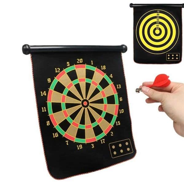 12/15/17 Inches Magnetic Dart Suit Double Sided Flocking Dartboards Plate Of Safety Leisure Board Game Indoor Toys For Children Y240807