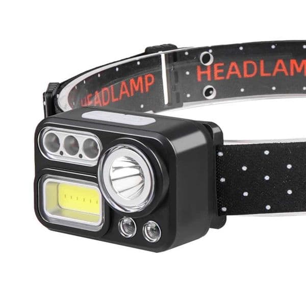 High Powerful Outdoor Head Lamp Intelligent Outdoor LED Lantern 8 Lighting Modes Waterproof IPX4 for Hiking Camping for FishingCL240807